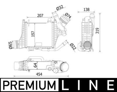 Intercooler - Laddluftkylare MAHLE CI 541 000P