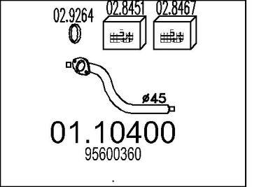 Avgasrör - Avgasrör MTS 01.10400