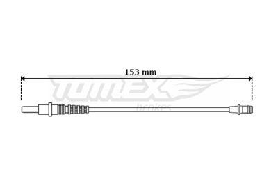 Slitageindikatorer för bromsbelägg - Varningssensor, bromsbeläggslitage TOMEX BRAKES TX 30-45