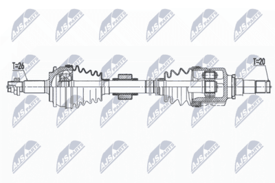 Drivaxel - Drivaxel NTY NPW-TY-151