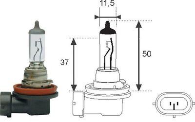 Sökarlampa - Glödlampa, fjärrstrålkastare MAGNETI MARELLI 002547100000