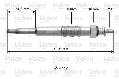 Glödstift - Glödstift VALEO 345110