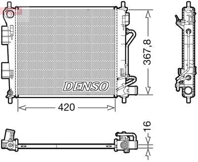 Kylare - Kylare, motorkylning DENSO DRM41018