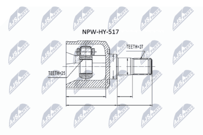 CV-led - Ledsats, drivaxel NTY NPW-HY-517