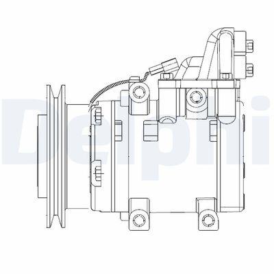 A/C-kompressor - Kompressor, klimatanläggning DELPHI CS20524