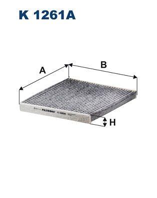 Pollenfilter - Filter, kupéventilation FILTRON K 1261A