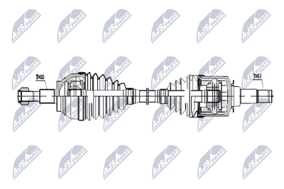 Drivaxel - Drivaxel NTY NPW-ME-055