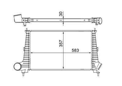 Intercooler - Laddluftkylare MAHLE CI 300 000S