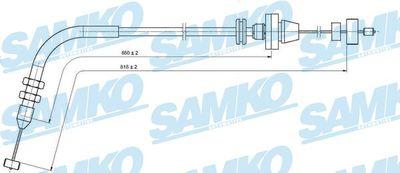 Spjällkabel - Gasvajer SAMKO C0076A