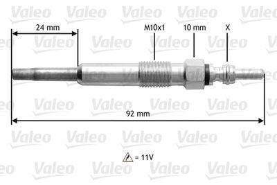 Glödstift - Glödstift VALEO 345104