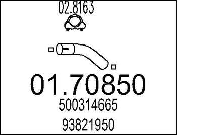 Avgasrör - Avgasrör MTS 01.70850