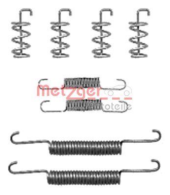 Handbroms delar - Tillbehörssats, bromsbackar, parkeringsbroms METZGER 105-0832