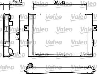 Kylare - Kylare, motorkylning VALEO 816649