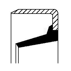 Axeltätning, differential - Oljetätningsring, differential CORTECO 01030450B