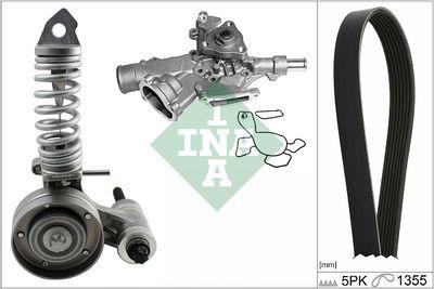 Vattenpump + serpentinremsats - Vattenpump + spårremssats INA 529 0297 30