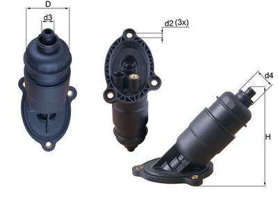 Automatväxellådefilter - Hydraulikfilter, automatväxel KNECHT HX 155