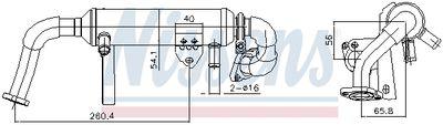 EGR-kylare - Kylare, avgasåterföring NISSENS 989482