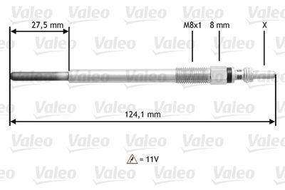 Glödstift - Glödstift VALEO 345138