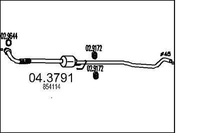 Katalysator - Katalysator MTS 04.3791