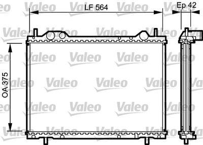 Kylare - Kylare, motorkylning VALEO 734220