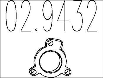 Packning, avgassystem - Packning, avgasrör MTS 02.9432