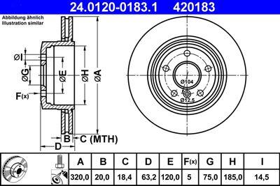 Bromsskivor - Bromsskiva ATE 24.0120-0183.1