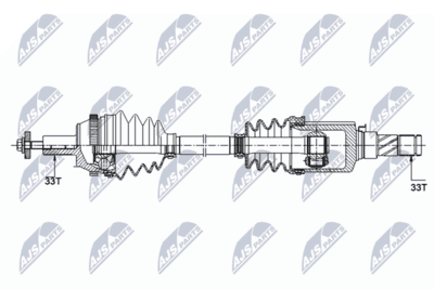 Drivaxel - Drivaxel NTY NPW-ME-120