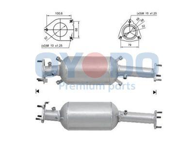 Dieselpartikelfilter - Sot-/partikelfilter, avgassystem OYODO 20N0044-OYO