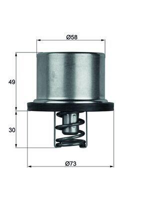 Termostat - Termostat, kylmedel MAHLE THD 1 79