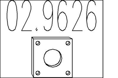 Packning, avgassystem - Packning, avgasrör MTS 02.9626