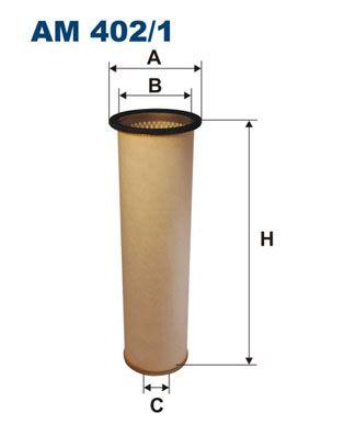 Sekundärt luftfilter/Kupéfilter - Sekundärluftfilter FILTRON AM 402/1W