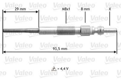 Glödstift - Glödstift VALEO 345206