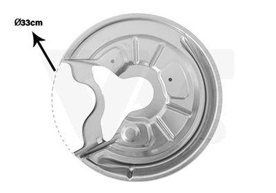 Stänkskydd för bromsar - Bromssköld VAN WEZEL 7622373