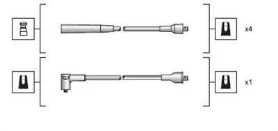 Tändkabel - Tändkabelsats MAGNETI MARELLI 941318111116