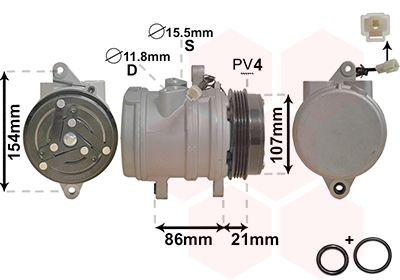 A/C-kompressor - Kompressor, klimatanläggning VAN WEZEL 8100K079