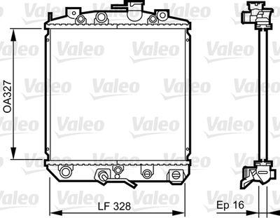 Kylare - Kylare, motorkylning VALEO 731623