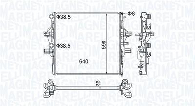 Kylare - Kylare, motorkylning MAGNETI MARELLI 350213204700