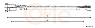 Hastighetsmätarvajer - Hastighetsmätaraxel COFLE 92.S03032