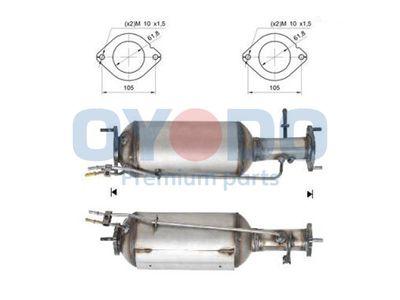 Dieselpartikelfilter - Sot-/partikelfilter, avgassystem OYODO 20N0006-OYO