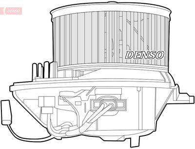 Fläktmotor - Kupéfläkt DENSO DEA07004