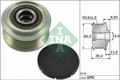 Frikopplingsnav - Frihjulskoppling, generator INA 535 0277 10