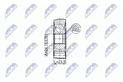 Drivaxelkoppling - Led, kardanaxel NTY NPW-VV-004