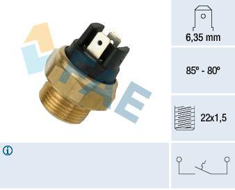 Temperaturfläkt, kylarradiatorfläkt - Termokontakt, kylarfläkt FAE 37390