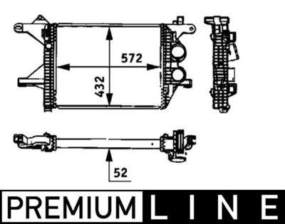 Intercooler - Laddluftkylare MAHLE CI 94 000P