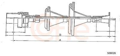 Hastighetsmätarvajer - Hastighetsmätaraxel COFLE 92.S08026