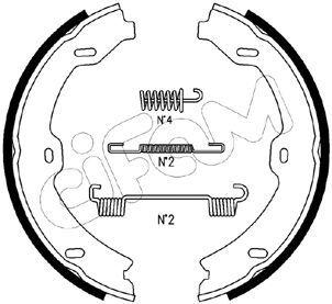 Handbroms delar - Bromsbackar, sats, parkeringsbroms CIFAM 153-247K