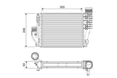 Intercooler - Laddluftkylare VALEO 818304