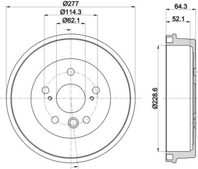 Bromstrummor - Bromstrumma HELLA PAGID 8DT 355 300-031