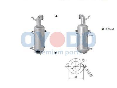 Dieselpartikelfilter - Sot-/partikelfilter, avgassystem OYODO 20N0143-OYO