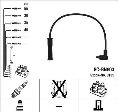 Tändkabel - Tändkabelsats NGK 8185